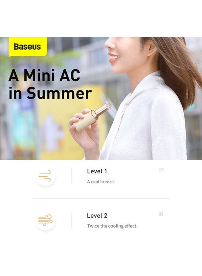 مروحة محمولة Baseus Square Tube Mini Portable Handheld Silent Cooling Fan 0.5 W - 6}