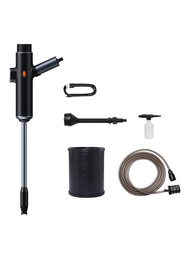 Baseus Dual Power Portable Electric Car Wash Spray Nozzle Cleaning Kits Black 68cm - SW1hZ2U6MzI2MTEy