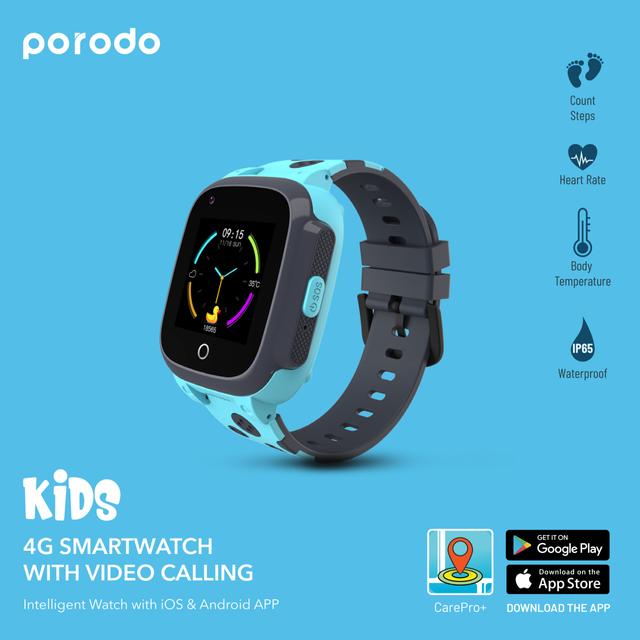 Porodo Kid"s 4G GPS Smart Watch - SW1hZ2U6MzUwNzAy