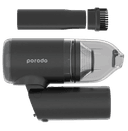 مكنسة كهربائية لاسلكية محمولة _ لون أسود  Porodo Lifestyle Portable Mini Folding Vacuum Cleaner 2000mAh - SW1hZ2U6MzU0NTA1