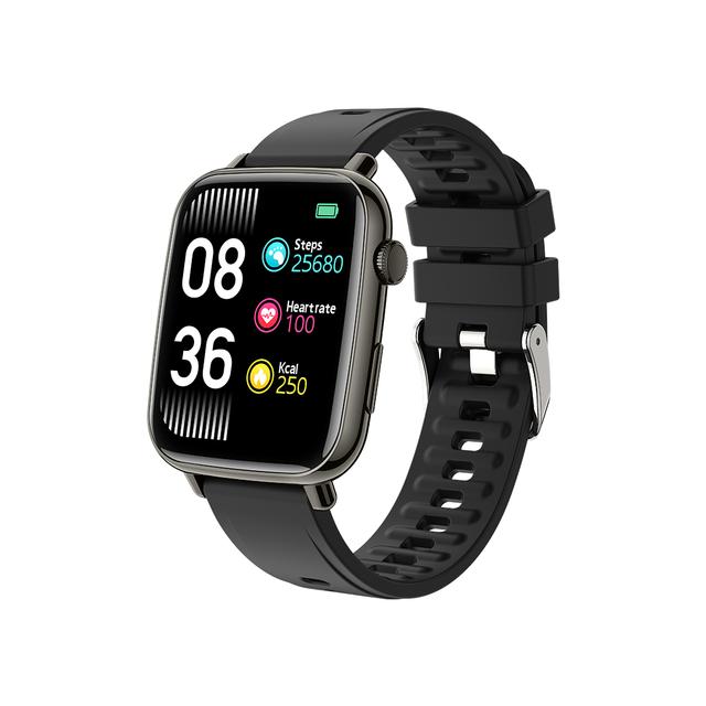 Porodo Verge Smart Watch with Fitness & Health Tracking - Black - SW1hZ2U6MzA4NDgx