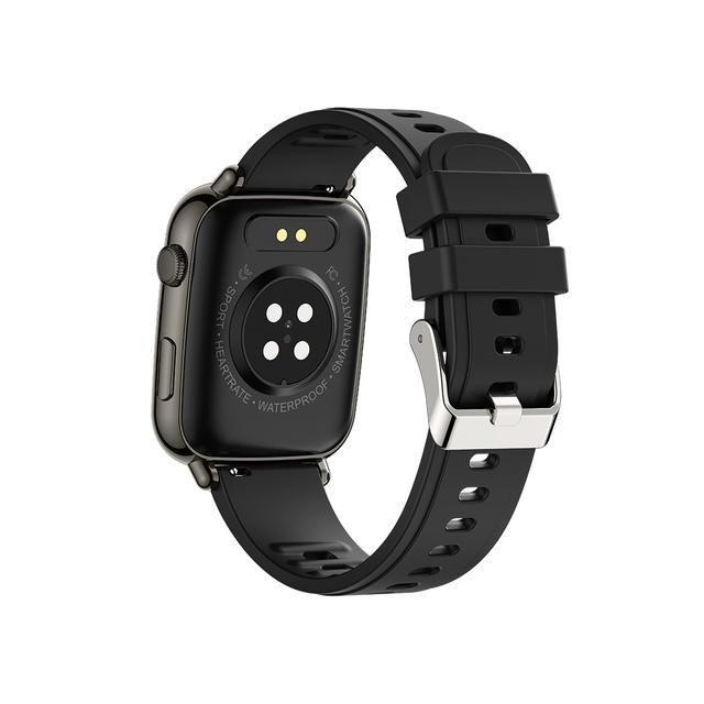 Porodo Verge Smart Watch with Fitness & Health Tracking - Black - SW1hZ2U6MzA4NDgz