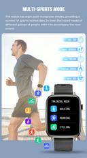 Porodo Verge Smart Watch with Fitness & Health Tracking - Black - SW1hZ2U6MzA4NDg1