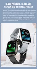 Porodo Verge Smart Watch with Fitness & Health Tracking - Black - SW1hZ2U6MzA4NDg5