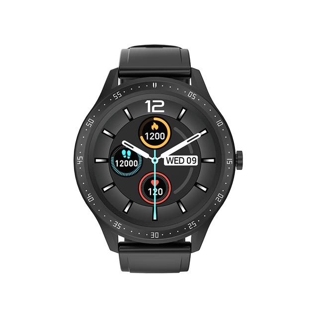 ساعة اندرويد ذكية مستشعر نبضات القلب أسود بورودو Porodo Black Vortex Smart Watch with Fitness & Health Tracking - SW1hZ2U6MzA4NDc1