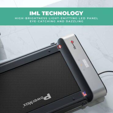 سير كهربائي قابل للطي  بورماكس Power Max JogPad 5 Smart Walk &amp; Jog Double Fold Treadmill