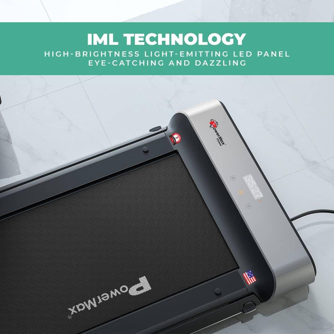 سير كهربائي قابل للطي  بورماكس Power Max JogPad 5 Smart Walk &amp; Jog Double Fold Treadmill - cG9zdDozMjA1Mjk=