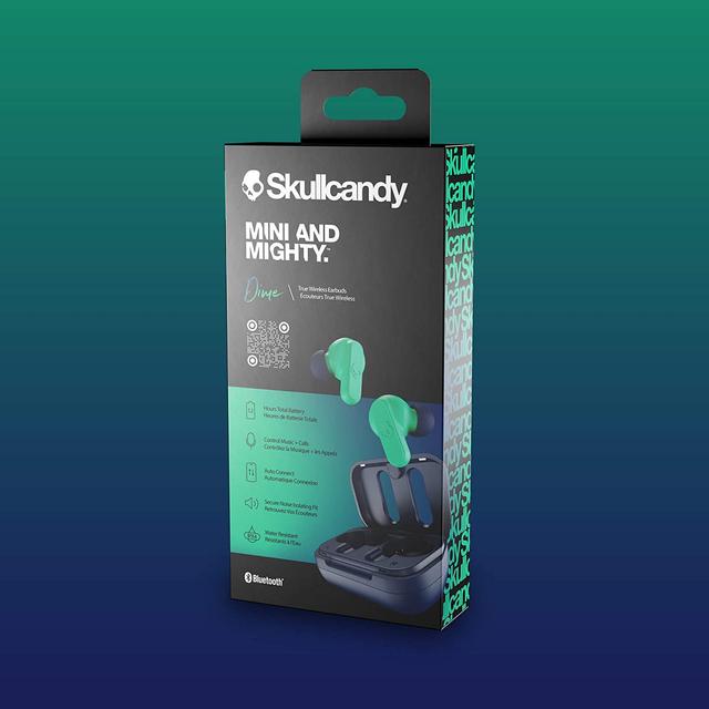 Skullcandy Dime True Wireless Earbuds - Dark Blue/Green - SW1hZ2U6MzA3Njk1