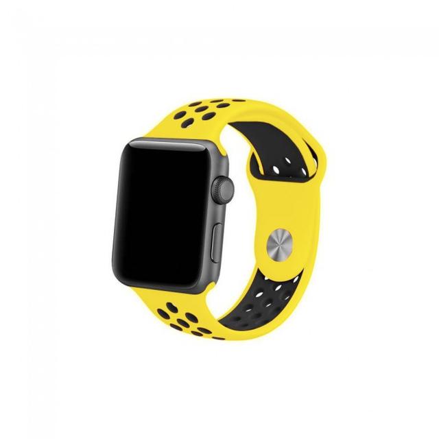 iGuard by Porodo Nike Watch Band for Apple Watch 40mm / 38mm - Yellow/Black - SW1hZ2U6MzA4NDE1