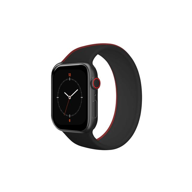 iGuard by Porodo Silicon Sport Loop Watch Band for Apple Watch 44mm / 42mm - Black - SW1hZ2U6MzA4MDQ1