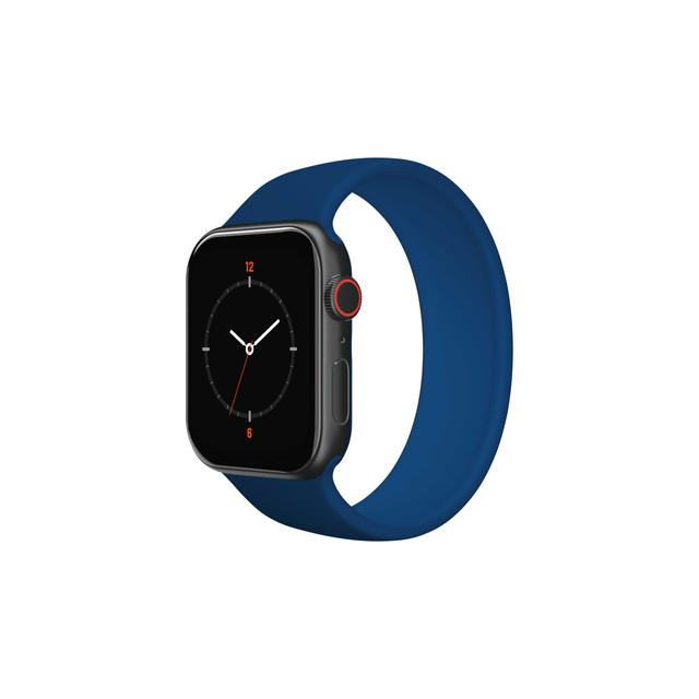 iGuard by Porodo Silicon Sport Loop Watch Band for Apple Watch 44mm / 42mm - Blue - SW1hZ2U6MzA4MDUz