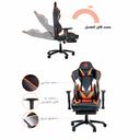 Porodo PU Leather Gaming Chair w/ Footrest & Adjustable Armrest & Backrest w/ Soft Padding, Extra Comfort Molded Seats, Class 3 Gas Lift Suitable for Office & Home - SW1hZ2U6MzM2NjU1