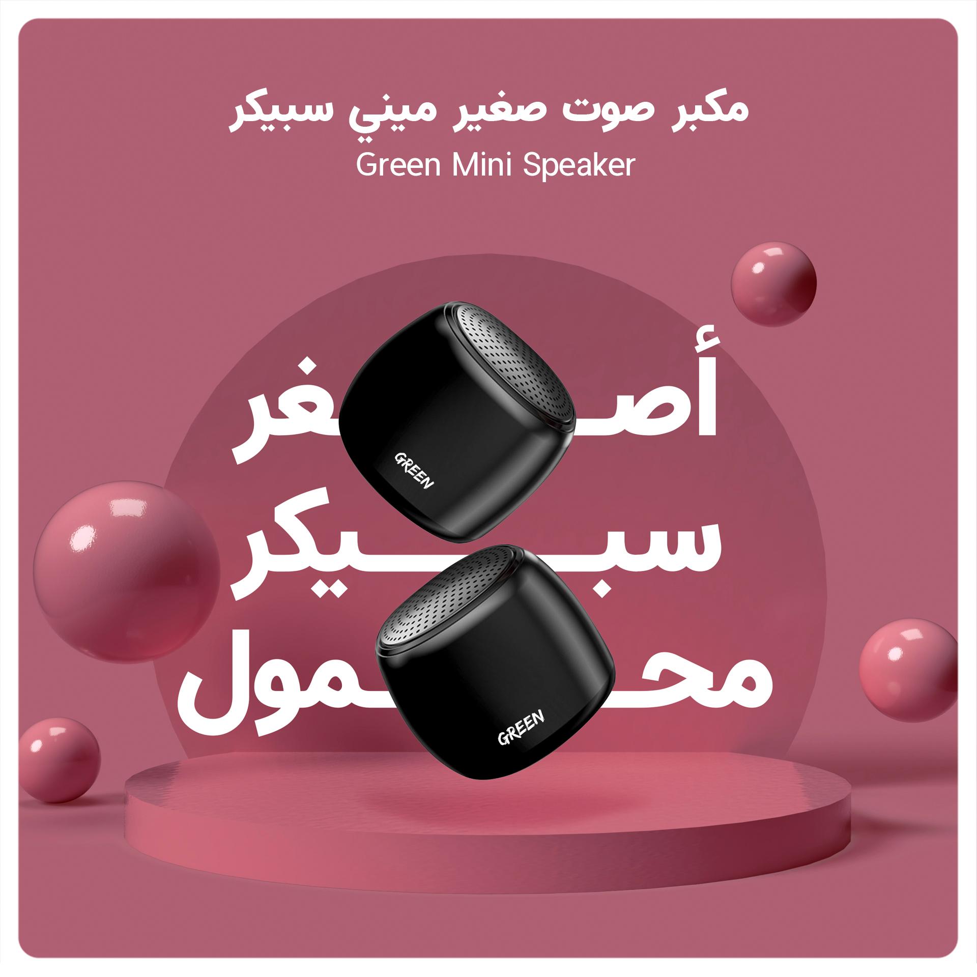 مكبر صوت صغير ميني سبيكر Green Mini Speaker