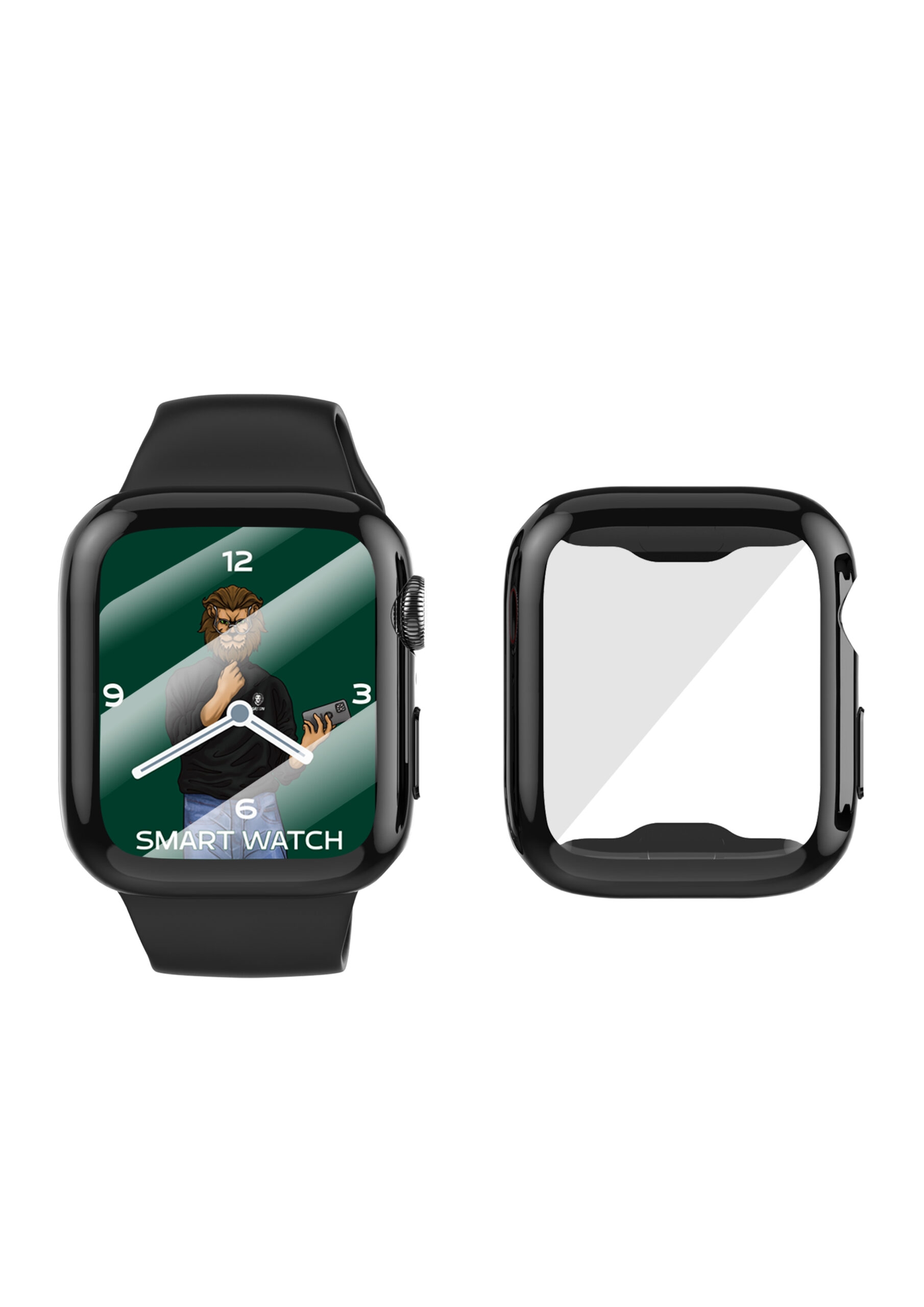 كفر حماية لساعة Apple Watch قياس 44 ملم مع لاصقة للشاشة Guard Pro TPU Case with Glass for Apple Watch 44MM - Green