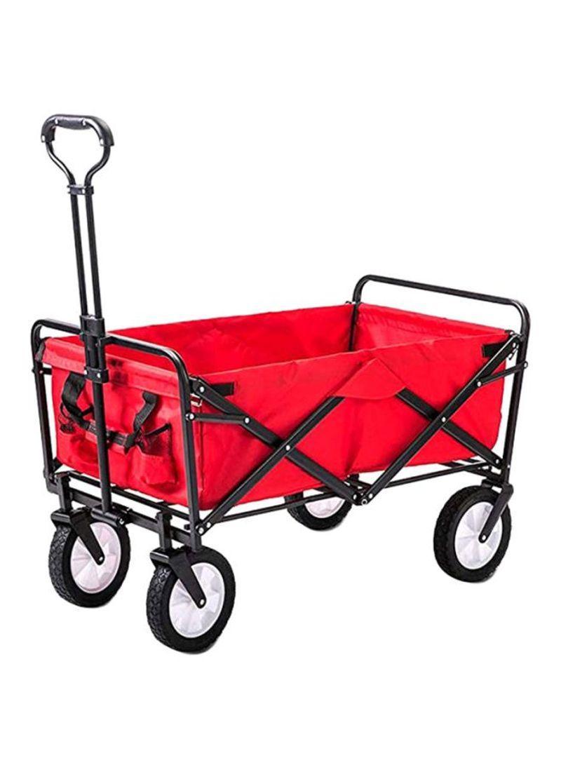 عربة تسوق ( قابلة للطي ) - أحمر Generic - Folding Shopping Cart Trolley