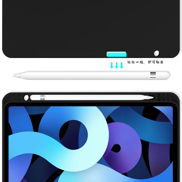 حافظة جلد مع لوحة مفاتيح لاسلكية لجهاز iPad pro 11  لون أسود Premium Leather Case with Wireless Keyboard - Green - SW1hZ2U6MzM0MDc5
