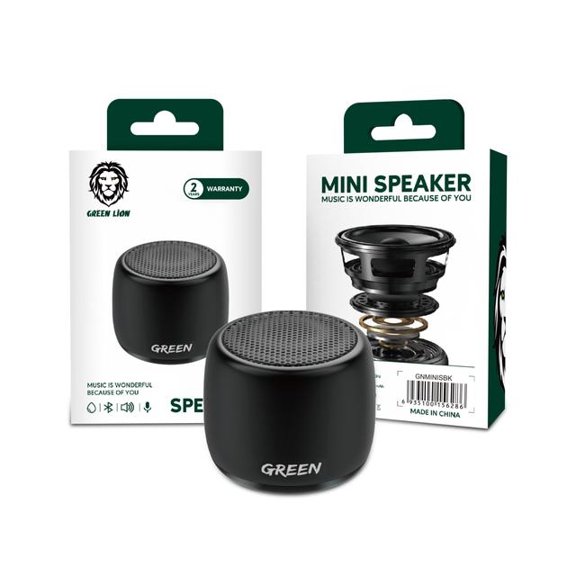 Green Lion Green Mini Speaker - Black - SW1hZ2U6MzM0MjIx
