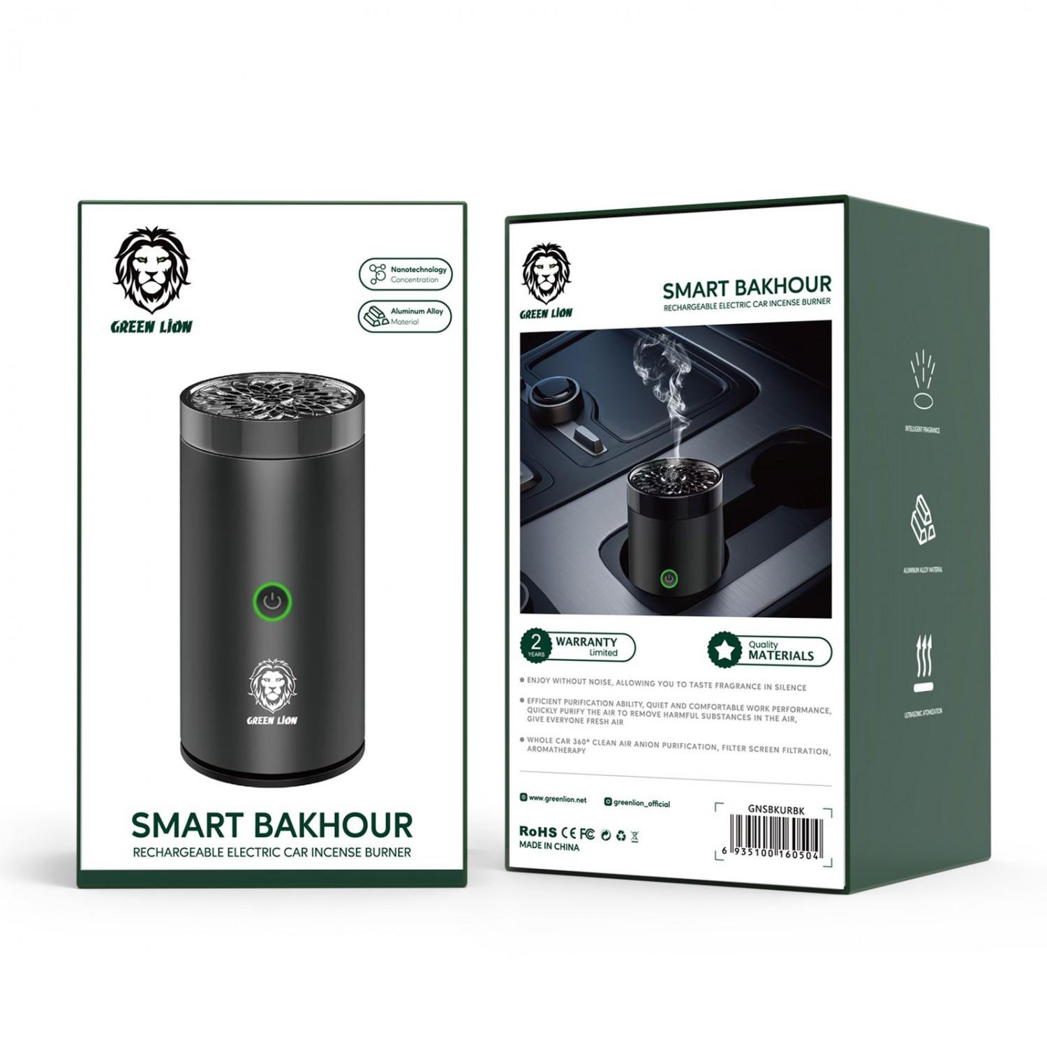 مبخرة الكترونية للسيارة جرين Green Smart Bakhoor Rechargeable Electric Car Incense Burner - cG9zdDozNTAxMDE=