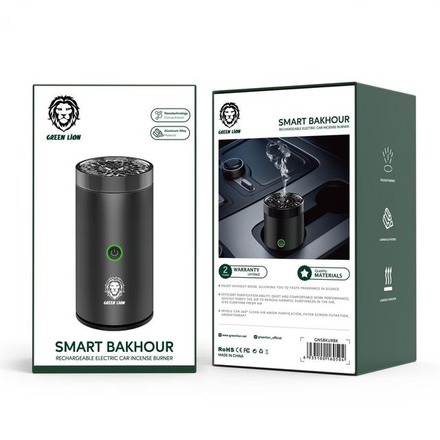 Green Lion Green Smart Bakhour Rechargeable Electric Car Incense Burne - SW1hZ2U6MzUwMTAx