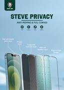 لاصقة حماية للشاشة iPhone 13 Pro  مت Green 9H Steve Privacy Full Glass Screen Protector - Green - SW1hZ2U6MzM1MzA0