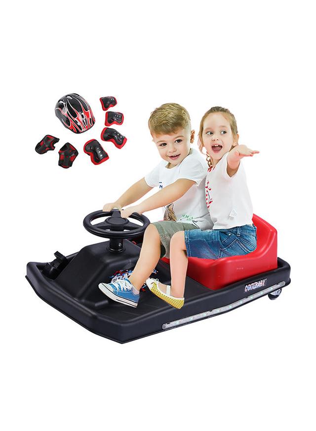 سكوتر درفت كهربائي للأطفال لون احمر / اسود Cool Baby - Electric 360-Spinning Electric Drifting Ride-On Scooter For Kids - SW1hZ2U6MzQ3ODE0