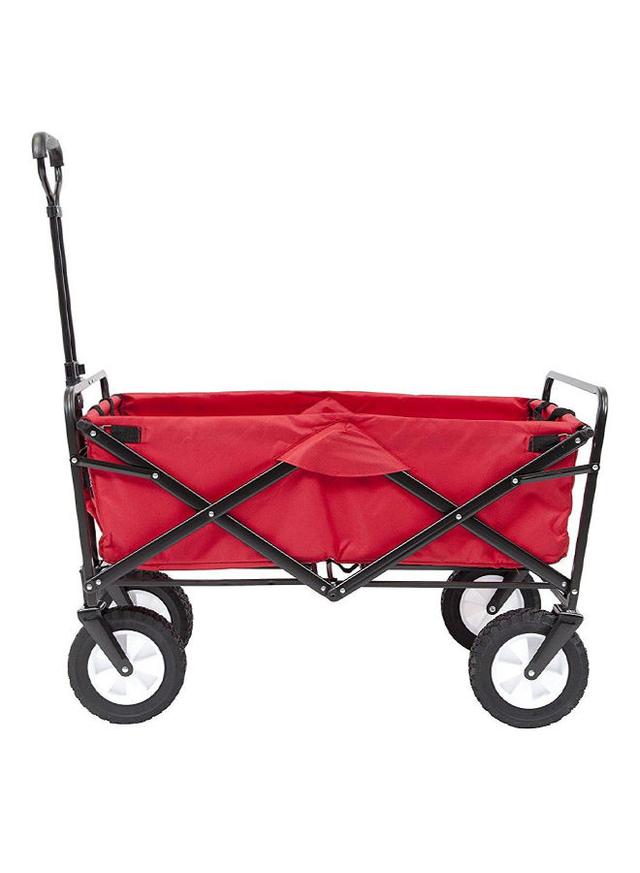 عربة تسوق ( قابلة للطي ) - أحمر  Folding Camping Multi-Function Outdoor Wagon Shopping Cart - SW1hZ2U6MzQ4MjI5