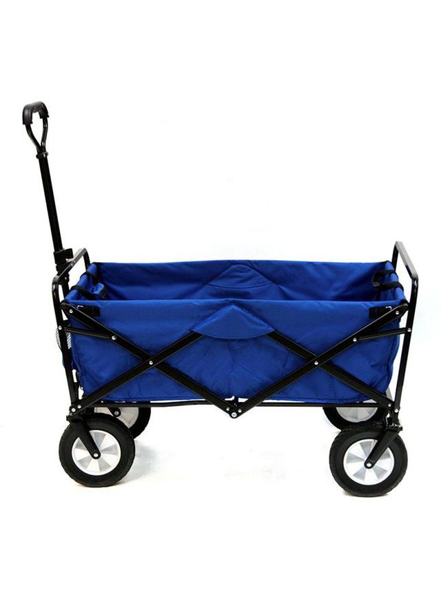 عربة تسوق ( قابلة للطي ) - أزرق  Folding Camping Multi-Function Outdoor Wagon Shopping - SW1hZ2U6MzQ4MDQx