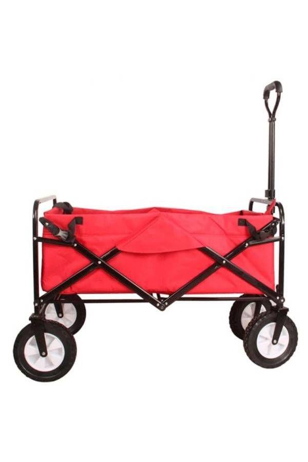 عربة تسوق ( قابلة للطي ) - أحمر Generic - Folding Shopping Cart Trolley - SW1hZ2U6MzM3MzQ3