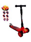 Cool Baby Tri-Wheel Scooter With Safety Protective Gears - SW1hZ2U6MzQ1OTM5