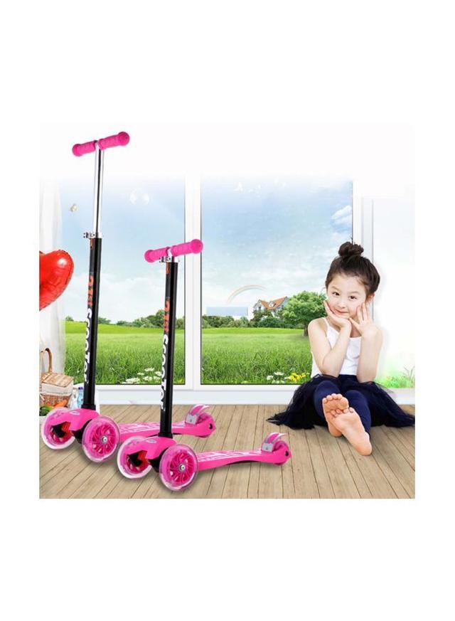 سكوتر للأطفال ثلاثي العجلات بأضواء ليد Durable Lightweight Adjustable-Height Foldable Kick Scooter For Kids 3Wheel ‎ - SW1hZ2U6MzM3OTk4