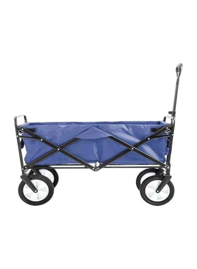 عربة تسوق ( قابلة للطي ) - أزرق   Foldable Outdoor Cart - SW1hZ2U6MzQ3NzU1