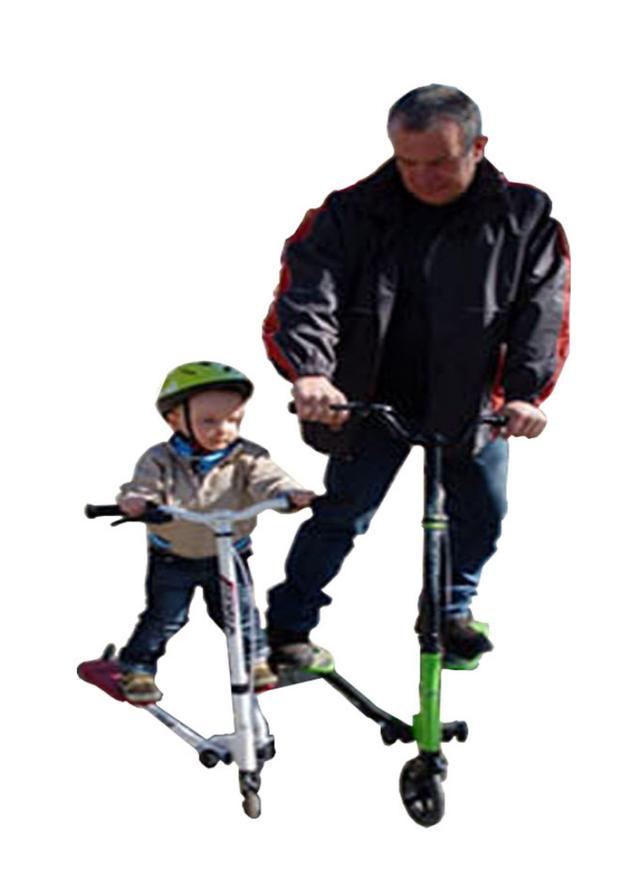 سكوتر للأطفال ثلاثي العجلات Self Propelling Foldable Swing Wiggle Scooter - Cool Baby - SW1hZ2U6MzQzNjI5