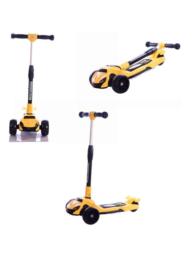 سكوتر ثلاثي العجلات ( قابل للطي ) - أصفر Cool Baby - Foldable Ride On Kick Scooter - SW1hZ2U6MzM4NTYw