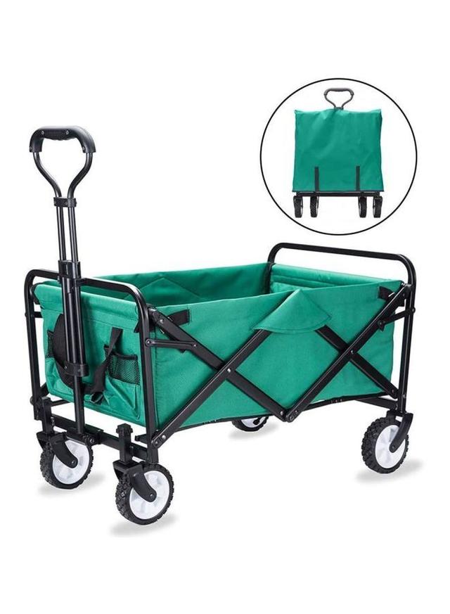 Cool Baby Foldable Heavy Duty Outdoor Cart Trolley Green/Black/White 90x50centimeter - SW1hZ2U6MzQyNzYx