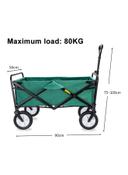 Cool Baby Foldable Heavy Duty Outdoor Cart Trolley Green/Black/White 90x50centimeter - SW1hZ2U6MzQyNzY3