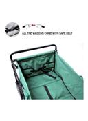 Cool Baby Foldable Heavy Duty Outdoor Cart Trolley Green/Black/White 90x50centimeter - SW1hZ2U6MzQyNzY5
