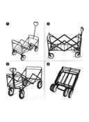 Cool Baby Foldable Heavy Duty Outdoor Cart Trolley Green/Black/White 90x50centimeter - SW1hZ2U6MzQyNzcx