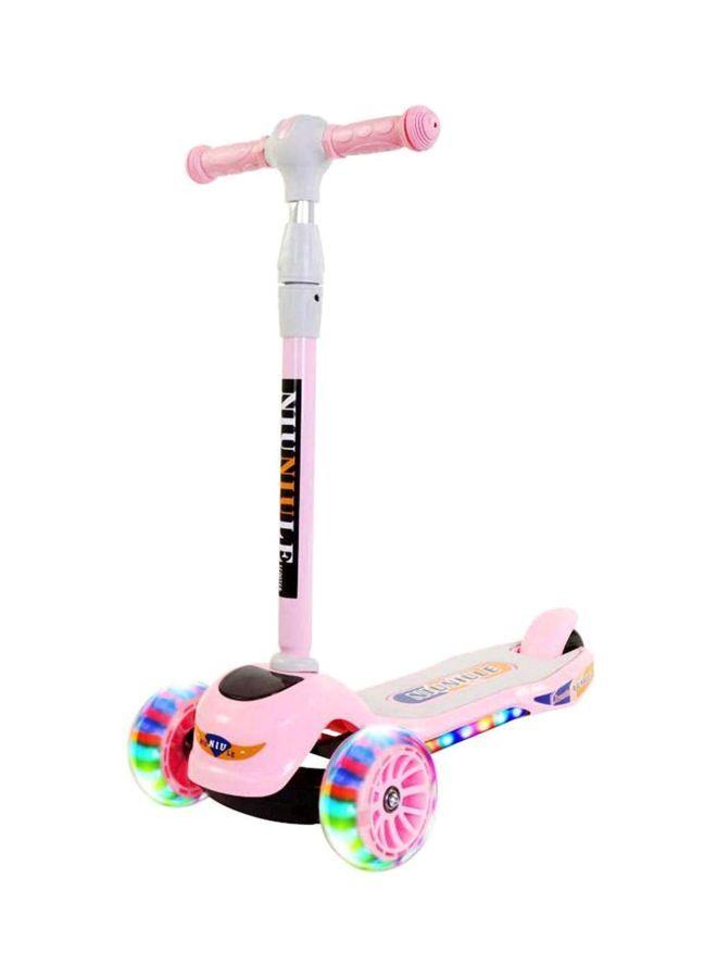 سكوتر للأطفال ثلاثي العجلات بأضواء ليد Adjustable Kick Scooter 3Wheel