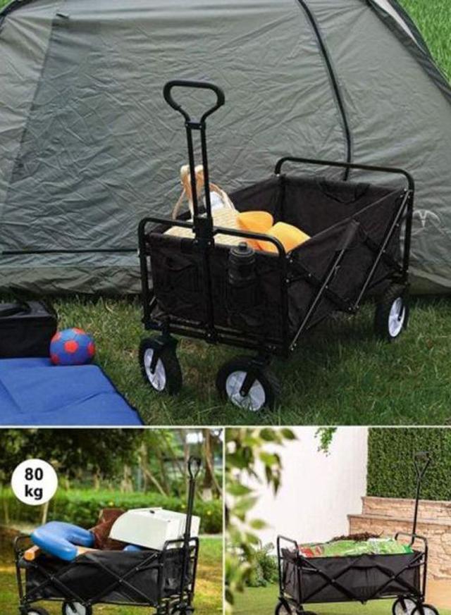 عربة تسوق ( قابلة للطي ) - اخضر Cool Baby - Folding Camping Multi Function Outdoor Wagon - SW1hZ2U6MzQyNzgw