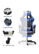 Cool Baby Ergonomically Designed Super Comfort High Back Office/Gaming Chair With Headrest Pillow, Lumbar Cushion And Retractable Footrest Blue/Black 83 x 33 x 58cm - SW1hZ2U6MzQ2NjUx