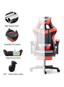 Cool Baby Ergonomically Designed Super Comfort High Back Office/Gaming Chair With Headrest Pillow, Lumbar Cushion And Retractable Footrest Red/Black 83 x 33 x 58cm - SW1hZ2U6MzQ2NzAw