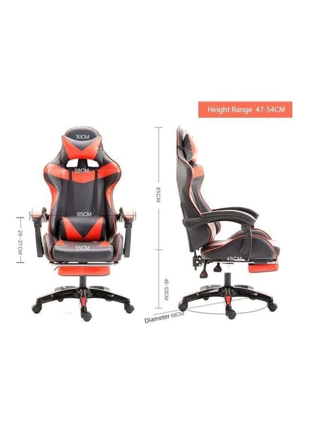 Cool Baby Ergonomically Designed Super Comfort High Back Office/Gaming Chair With Headrest Pillow, Lumbar Cushion And Retractable Footrest Red/Black 83 x 33 x 58cm - SW1hZ2U6MzQ2NzA2
