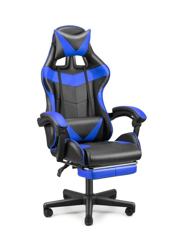 Cool Baby Ergonomically Designed Super Comfort High Back Gaming Chair With Headrest Pillow, Lumbar Cushion And Retractable Footrest Blue 83 x 33 x 58cm - SW1hZ2U6MzQ2NjQw