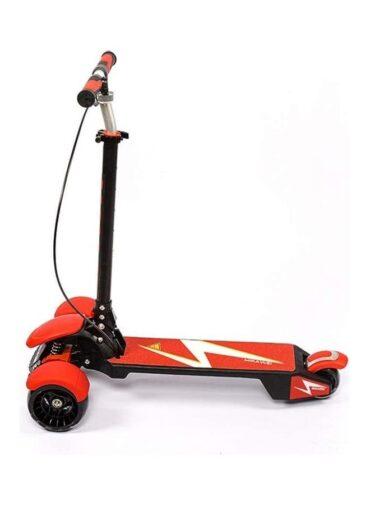 سكوتر ثلاثي العجلات كهربائي كوول بيبي - برتقالي Cool Baby Foldable LED Light Wheels Ride-On Scooter