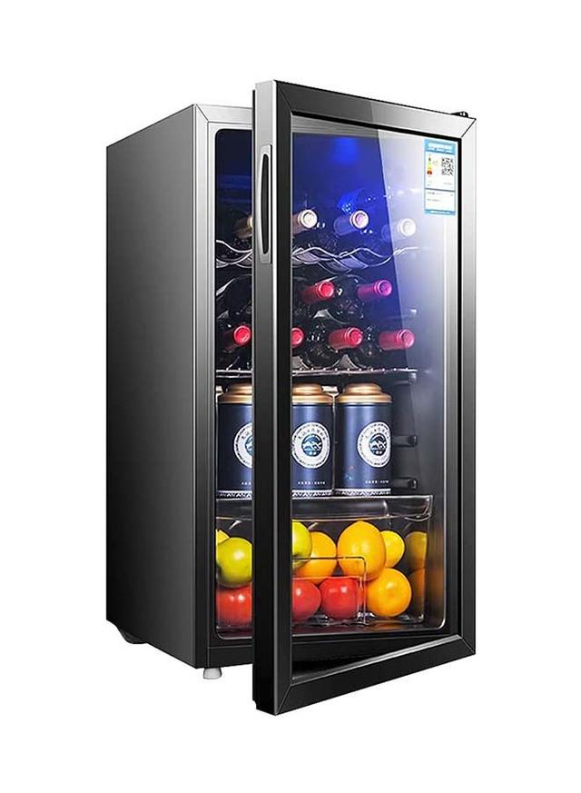 Cool Baby Household Wine Cooler Wine Cabinet Refrigerator Beverage Cooler Four-layer Mini Refrigerator Small Wine Cellar, Silent Compressor, Temperature Control 95 l 0.48 kW CZBX20MAA Black - SW1hZ2U6MzQwNDEx