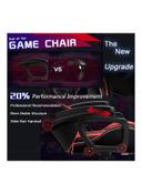 Cool Baby LED Light Gaming Chair With Bluetooth Speaker, Lumbar Support & Adjustable Back Bench Multicolour - SW1hZ2U6MzQ2NzIw