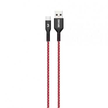 كيبل شحن زندور من USB الى USB-C لون أحمر SuperCord USB-A to USB-C Cable - Zendure