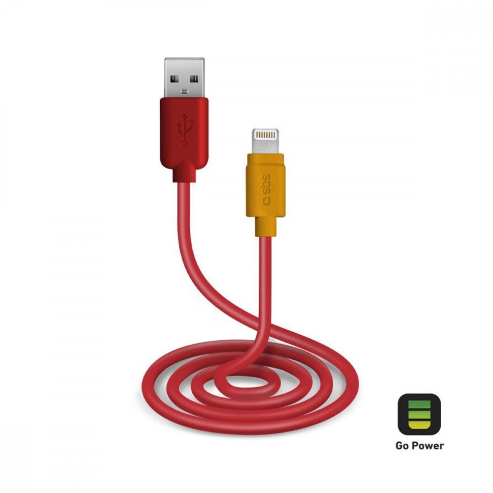 كابل شحن ونقل بيانات Lightning charging SBS USB  