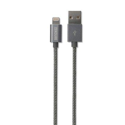 كيبل شحن ايفون من USB الى Lightning لون رمادي 8Pin USB Cable 1meter - Zendure