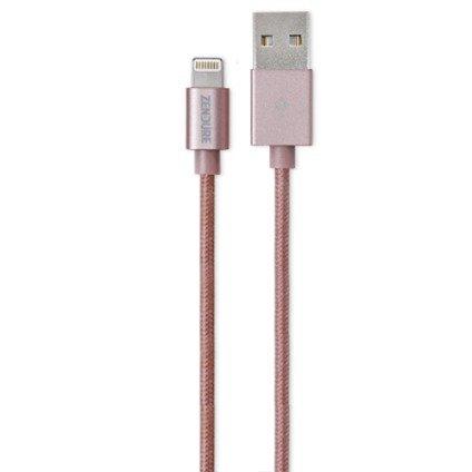 كيبل شحن ايفون من USB الى Lightning لون زهري 8Pin USB Cable 1meter - Zendure
